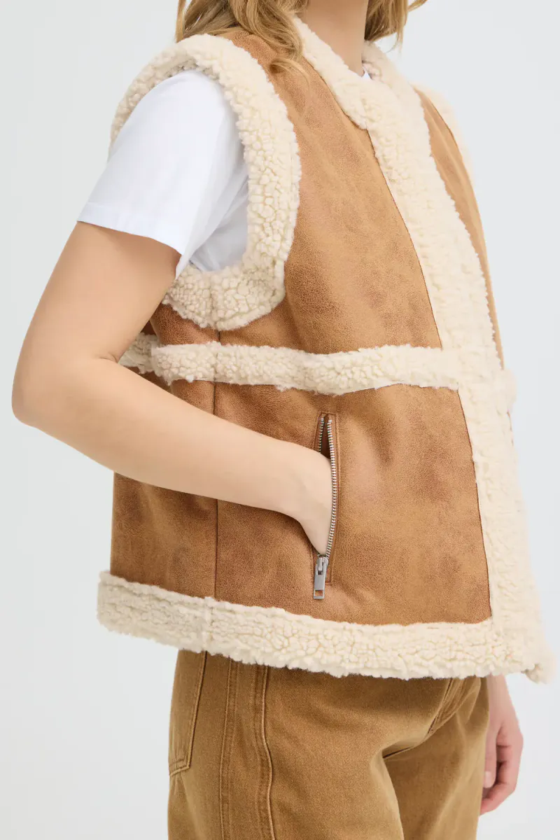 Danna Waistcoat, Tobacco Brown