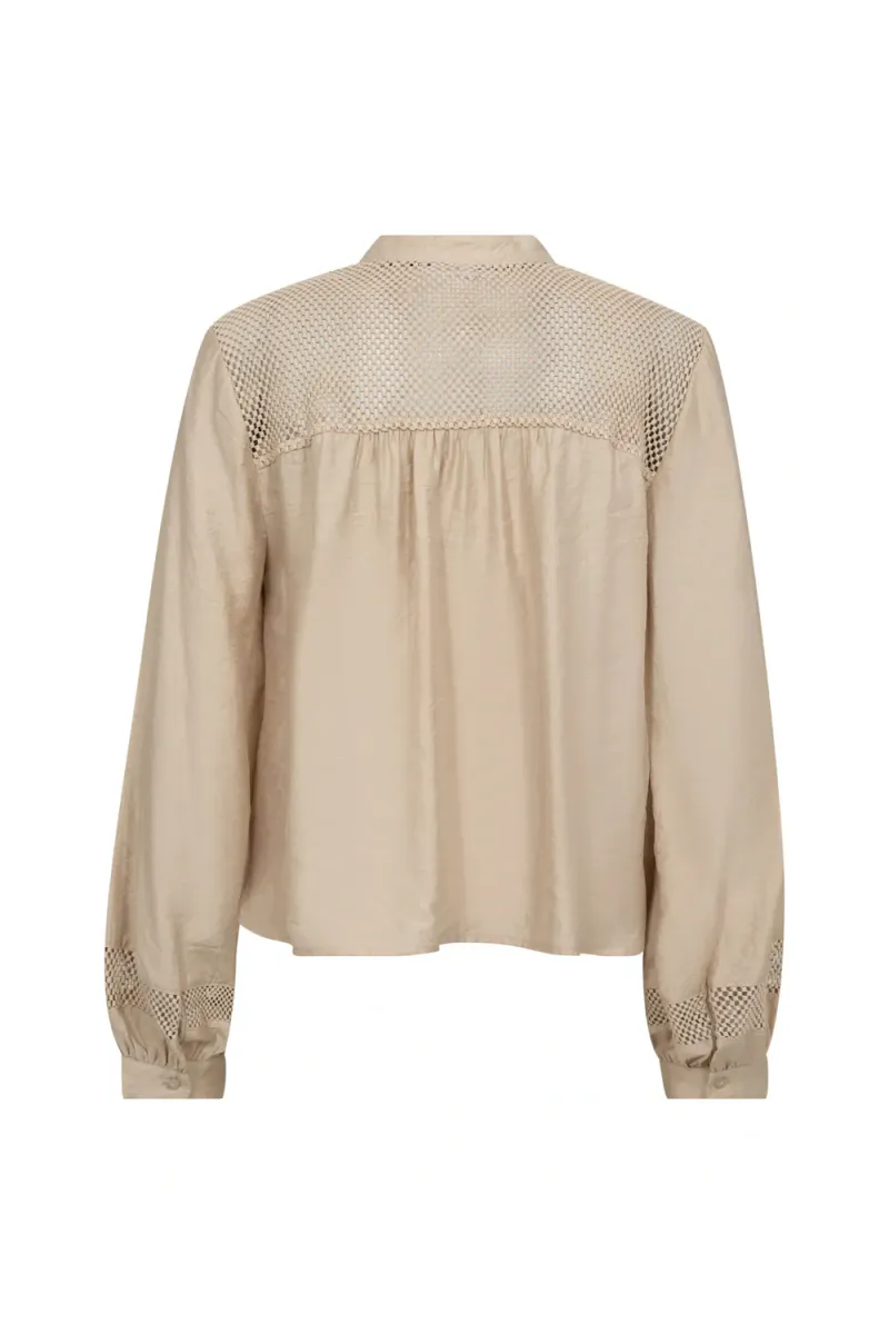 Gwenda V-Shirt, Mink