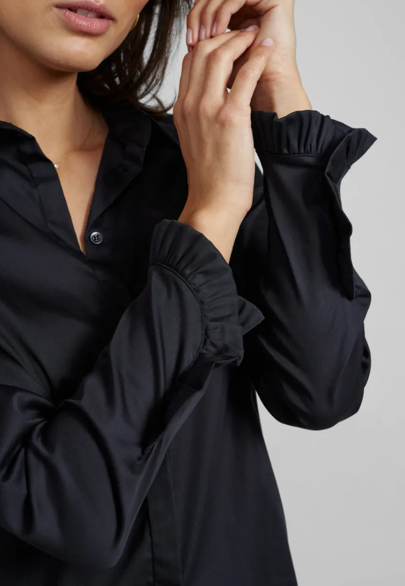 Mattie Flip Shirt, Black