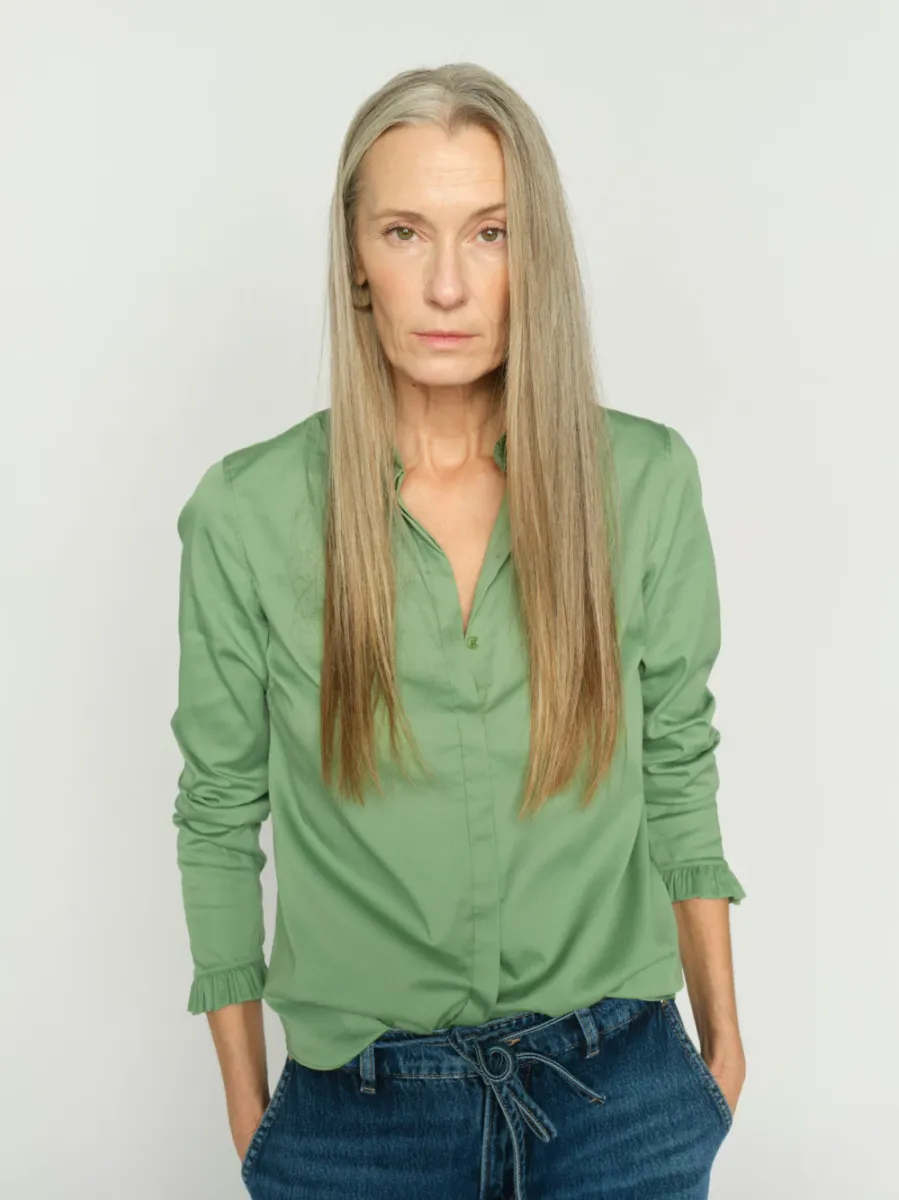 Mattie Flip Shirt, Turf Green