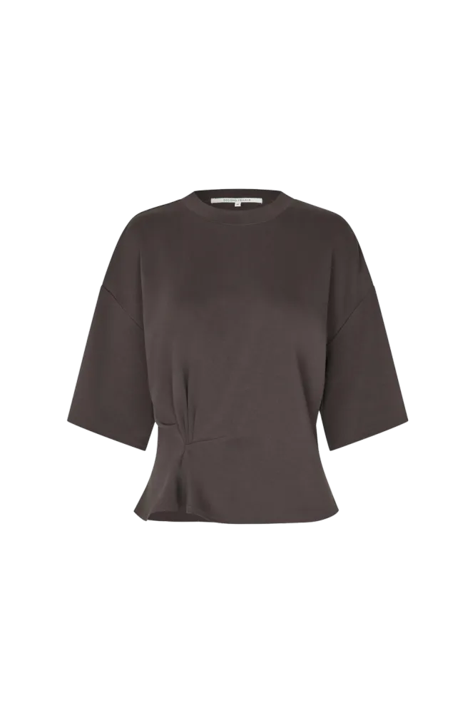 Missouri Tee, Dark Brown Melange