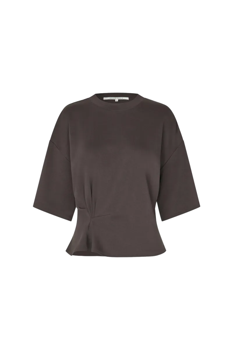 Missouri Tee, Dark Brown Melange