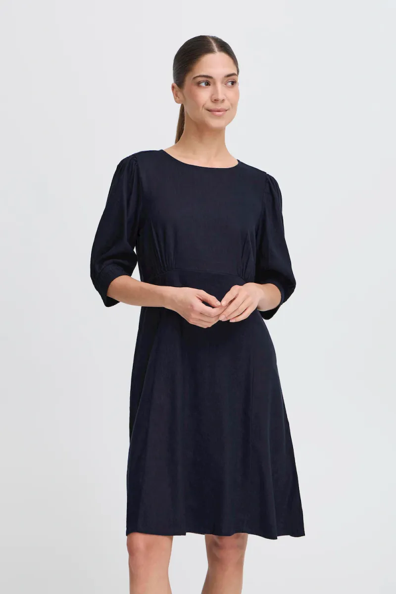 Luca SS Dress, Dark Sapphire
