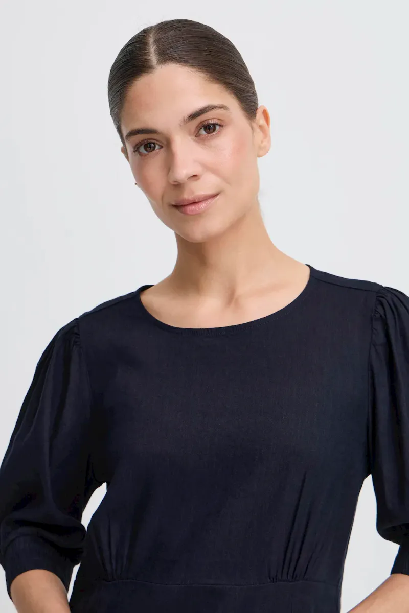 Luca SS Dress, Dark Sapphire