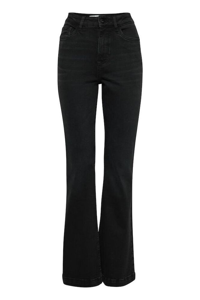 Becca UHW Bootcut Leg, Black Denim