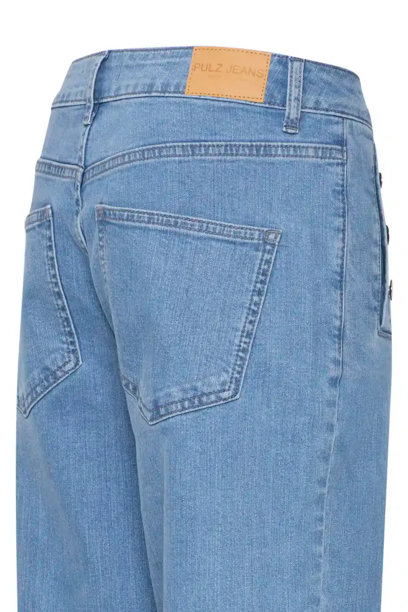 Maeve UHW Jeans Wide Leg, Light Blue Denim