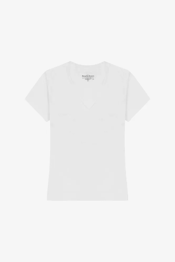 V-Neck Regular, White