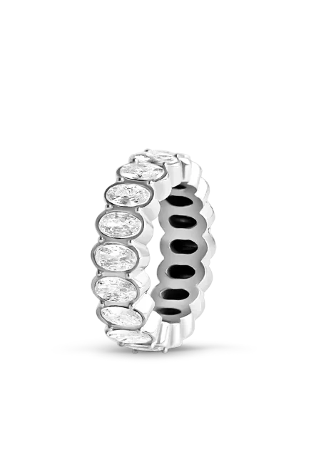 Hovedbilde Oval Cut Ring, Silver