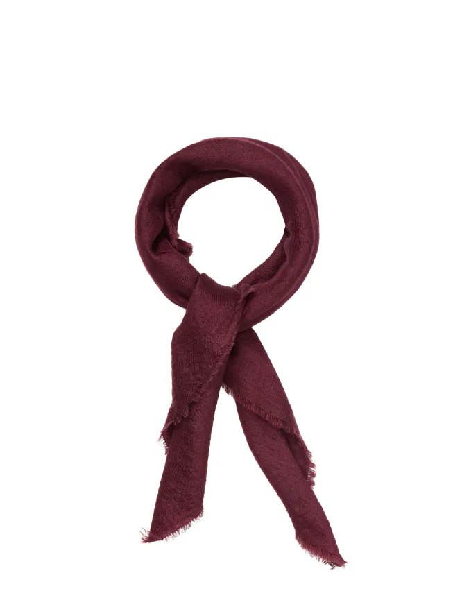 Cashma Small Scarf, Burgundy