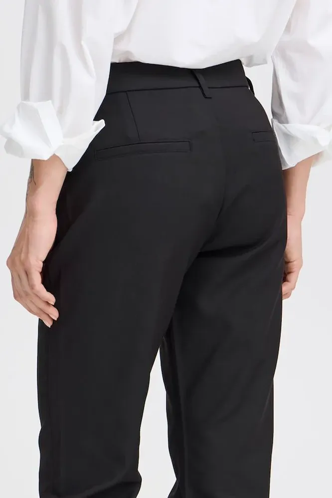 Bindy HW Pant Ankl. Skinny L, Black Beauty
