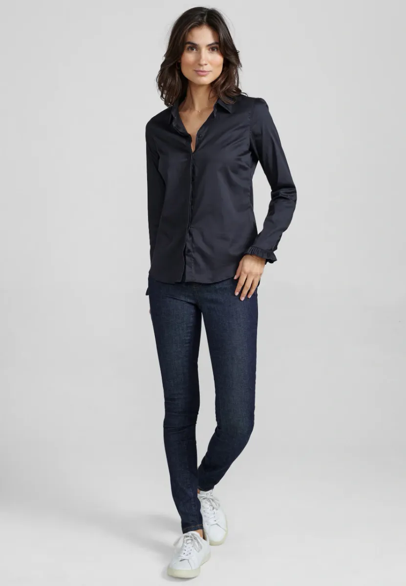 Mattie Flip Shirt, Black