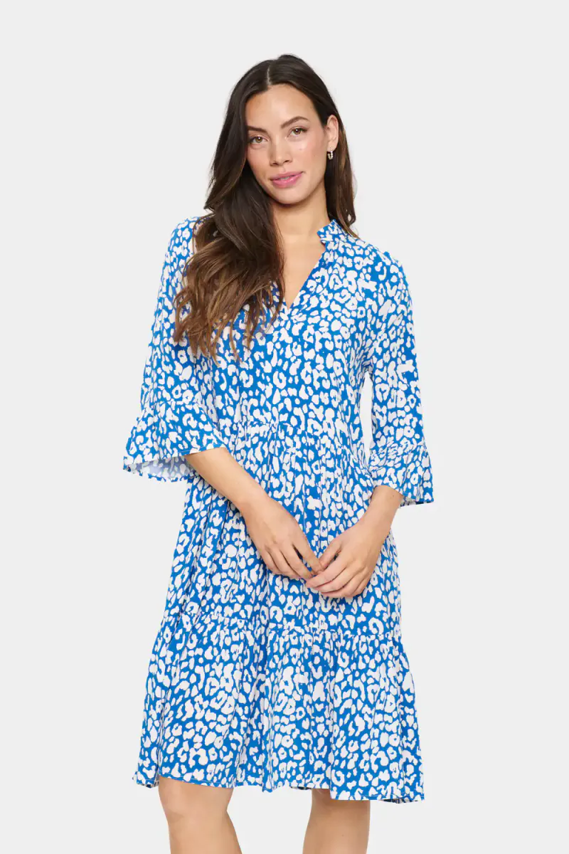 Eda Dress, Ice Blue Iolite Leopard