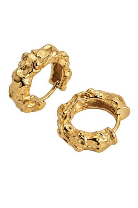 Hovedbilde Hammered Hoops, Gold