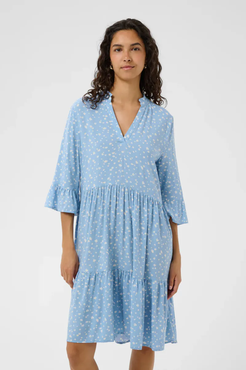 Eda Dress, Allure Ice Small Blooms