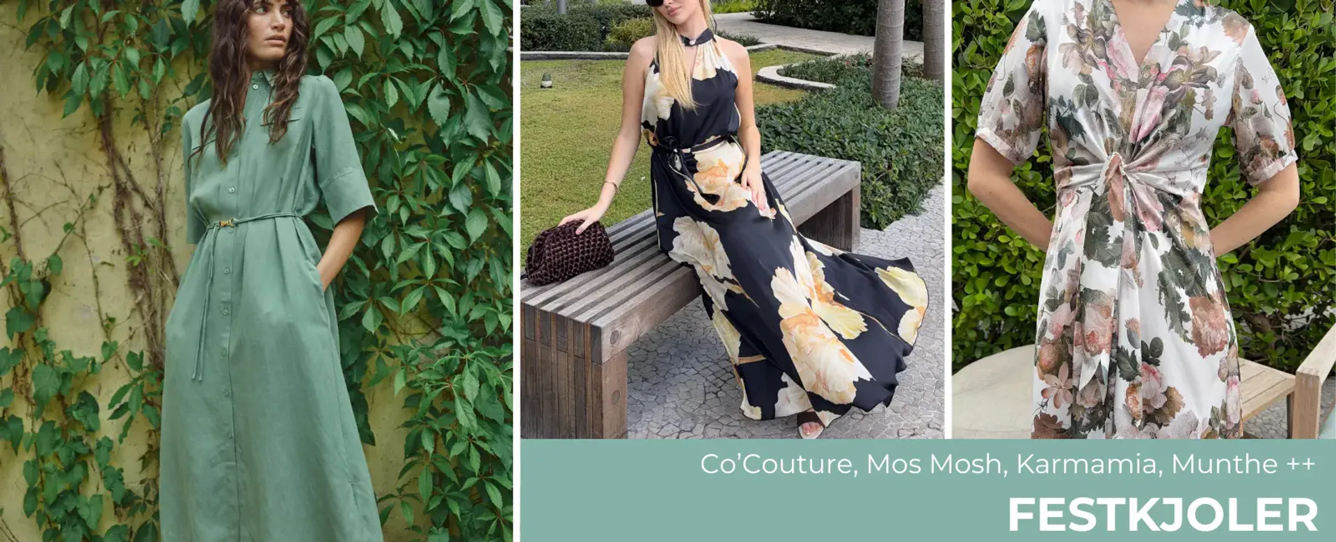 Vårens og sommerens festkjoler fra Munthe, Karmamia, CoCouture, Mos Mosh, Lexington, Saint Tropez og fler!