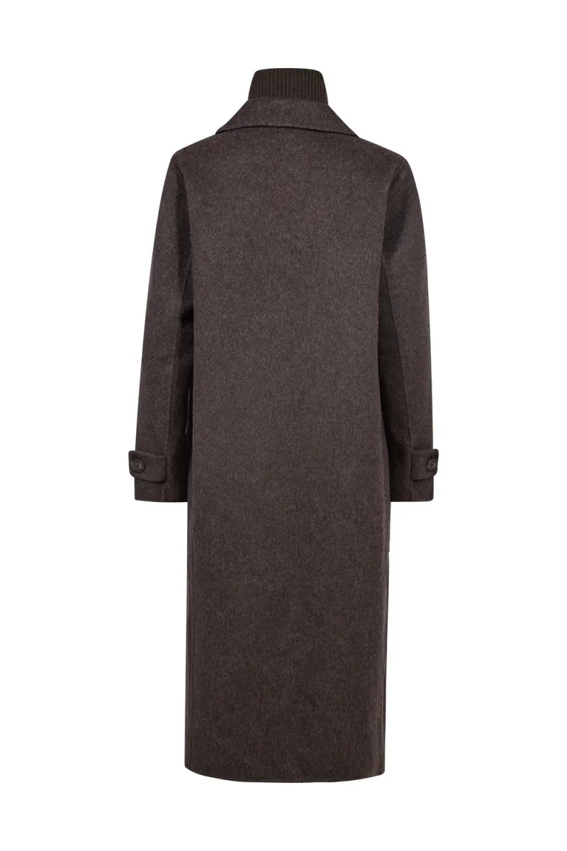 Alva Loisa Mock Neck Coat, Delicioso