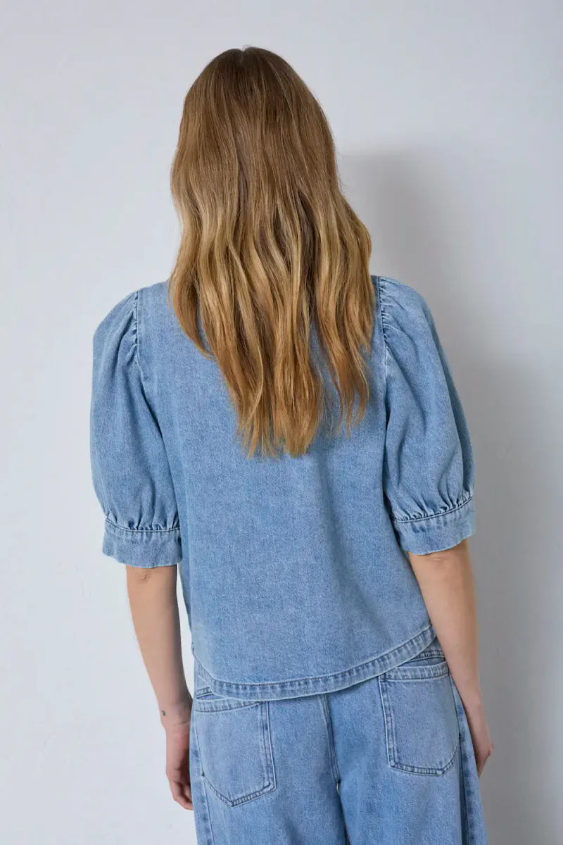 Asja Denim Blouse, Denim blue