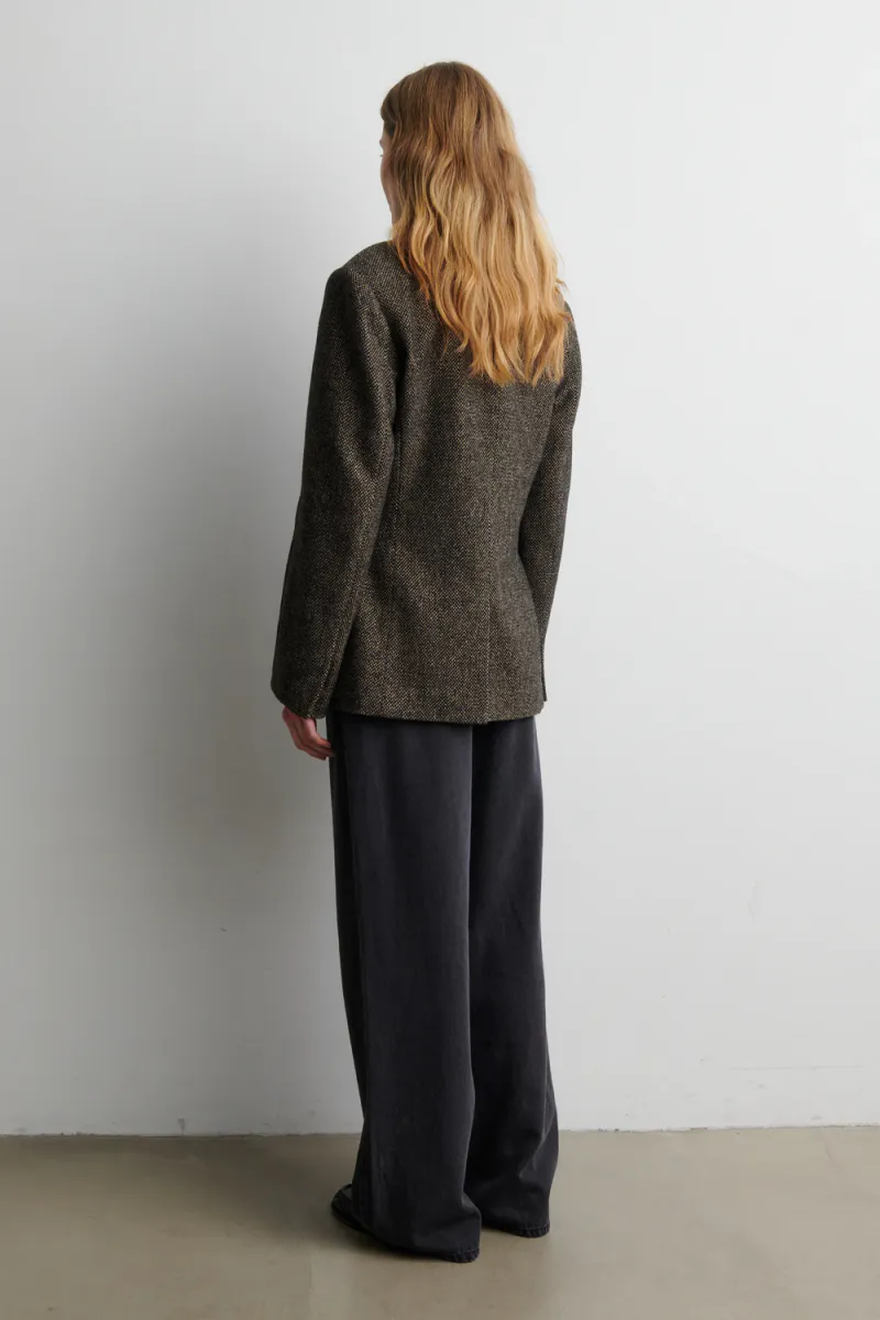 Emi New Fitted Blazer, Demitasse