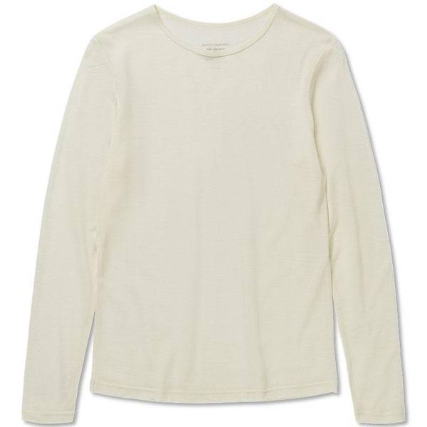Bilde av PE WOOL TENCEL TEE LONG SLEEVE  Off White