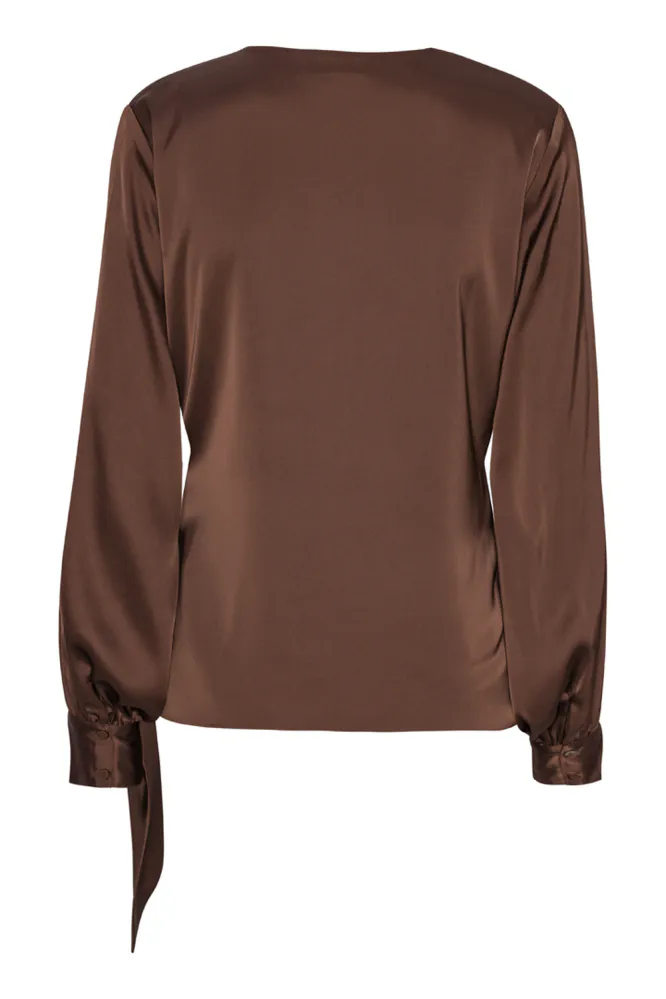 Ines Blouse, Semi Rich Brown