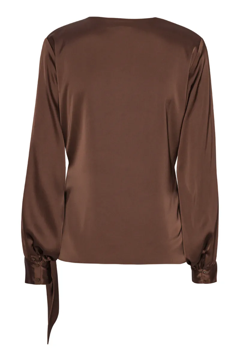 Ines Blouse, Semi Rich Brown