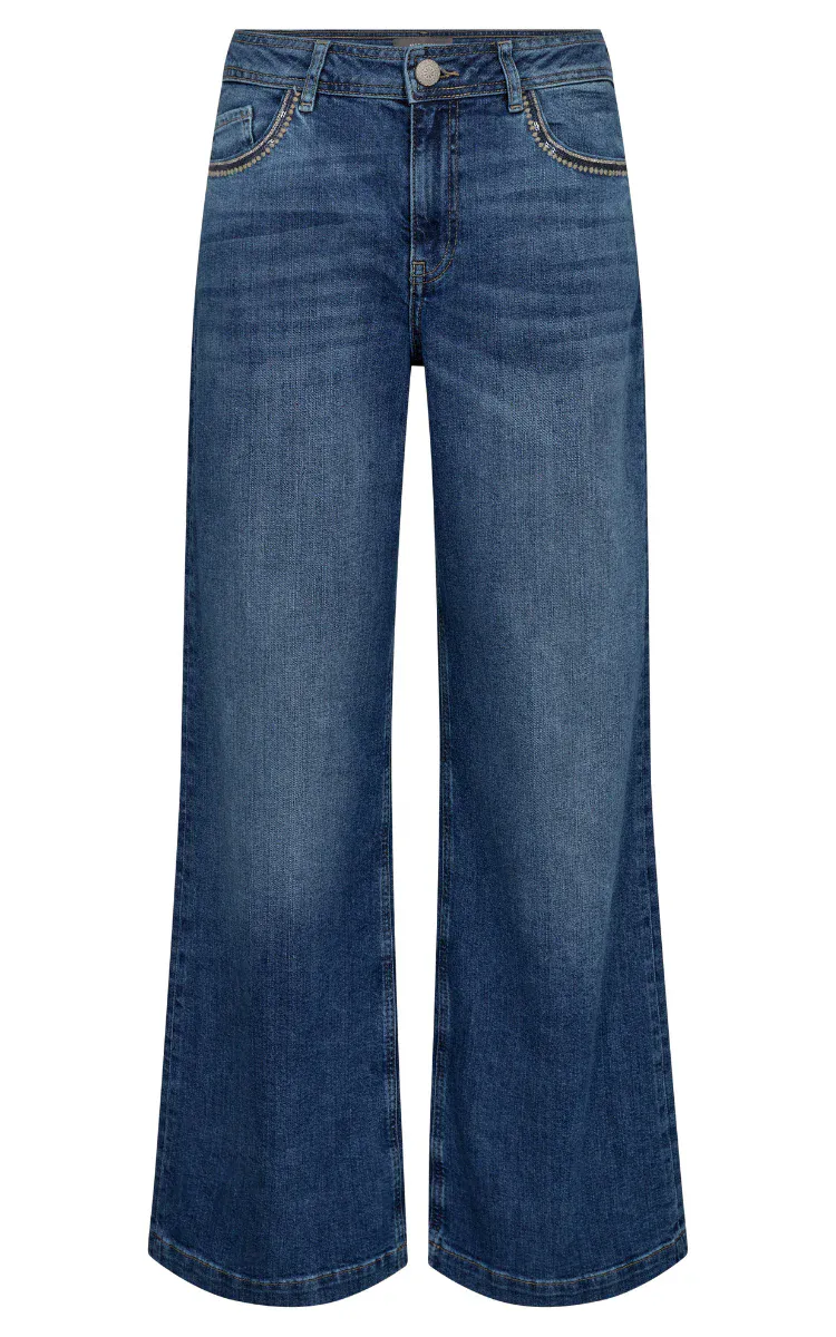 Dara Deco Jeans, Mid Blue