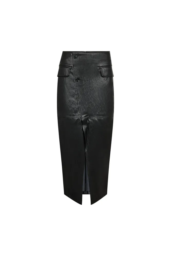Gitt Asym Floor Skirt, Black