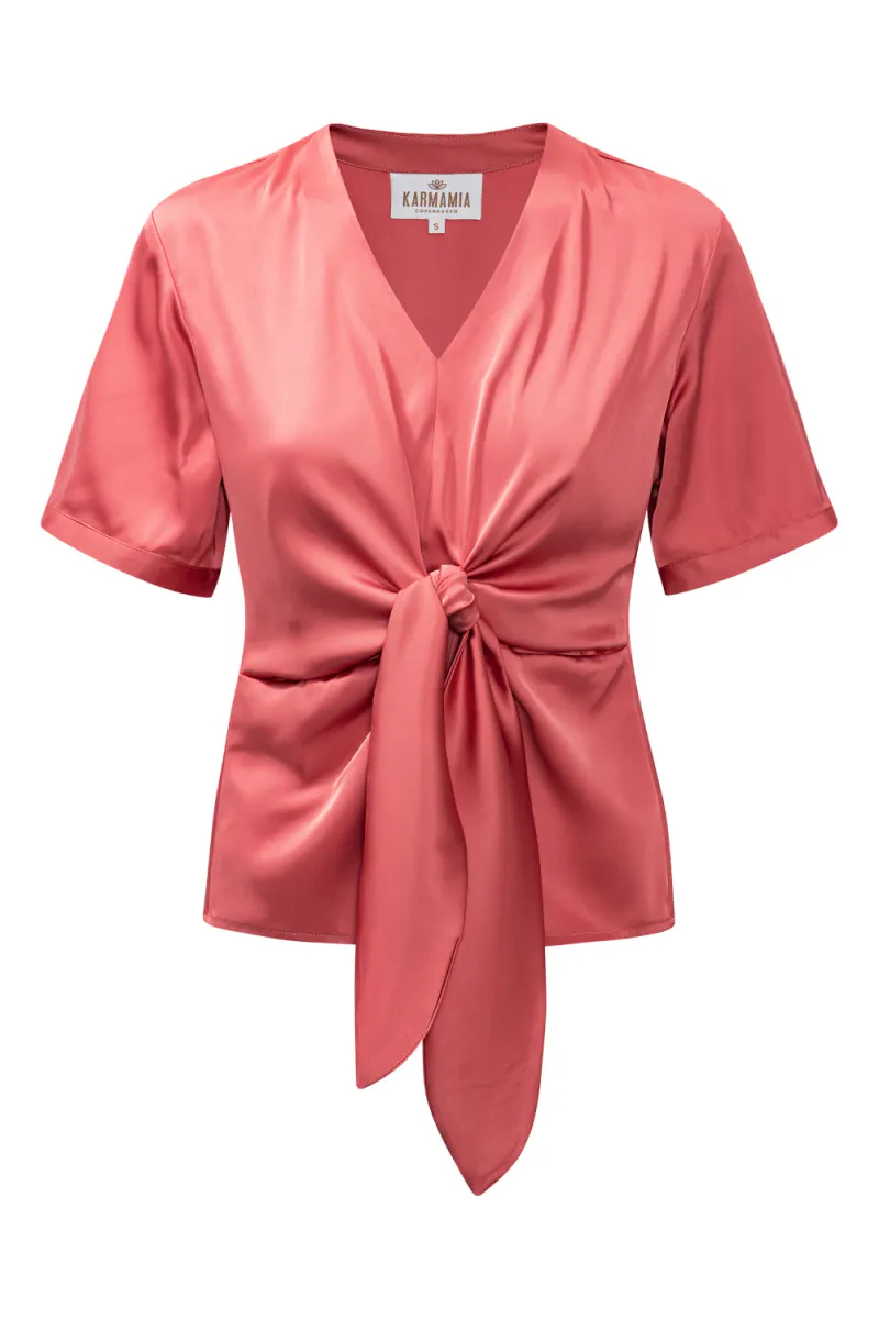 Blair Blouse (short), Semi Rich Coral