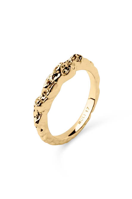 Hovedbilde Structured Thin Ring, Gold